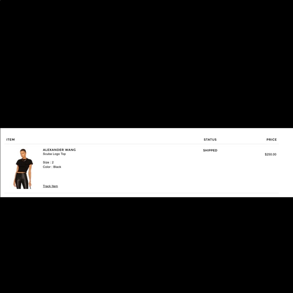 ALEXANDER WANG NWT SCUBA LOGO TOP - Picture 4 of 8